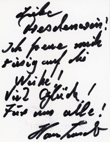 Hans Teuscher Autogrammkarte Synchronsprecher von Iroh