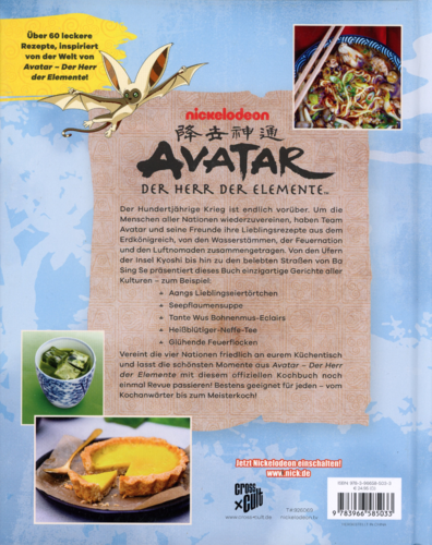 Avatar - Der Herr der Elemente Kochbuch: Offizielle Rezepte der vier Nationen