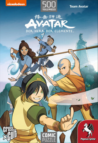 Puzzle: Avatar – Der Herr der Elemente (Team Avatar), 500 Teile