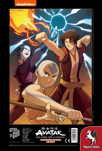 Puzzle: Avatar - Der Herr der Elemente (Feuer und Blitz), 500 Teile