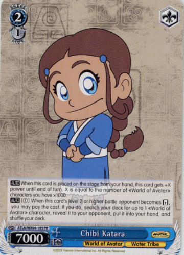 Schwarz Weiß Avatar - Chibi Katara 105 PR Promo