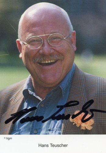 Hans Teuscher Autogrammkarte Synchronsprecher von Iroh