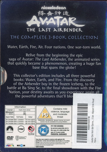 Avatar: The Last Airbender The Complete 3 Book Collection